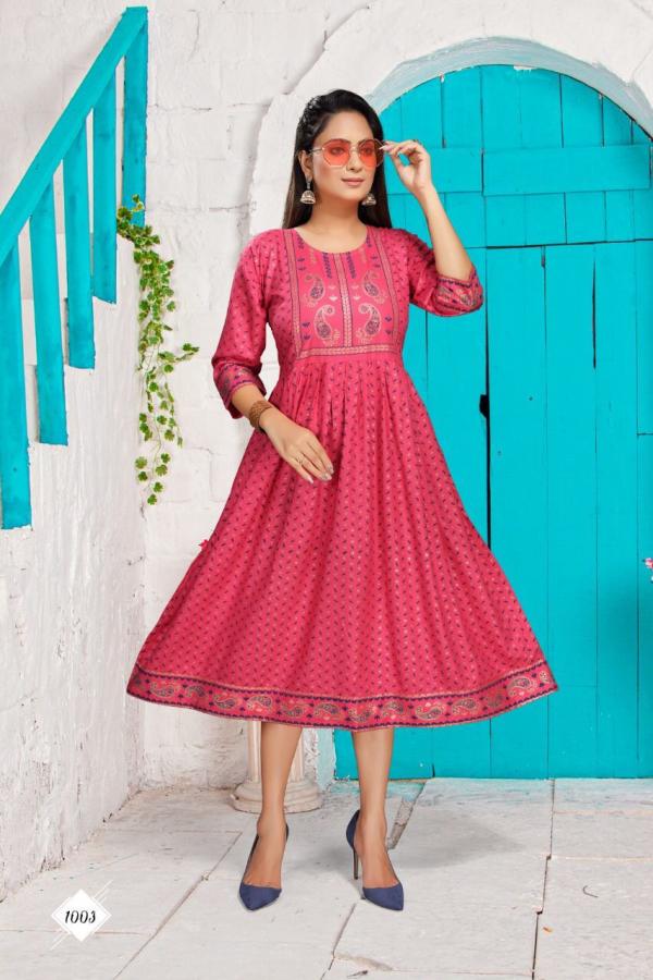  TRENDY SAHIBA VOL.1 Rayon Exclusive Kurti Collection